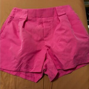SHEIN High Waist Hot Pink Shorts
